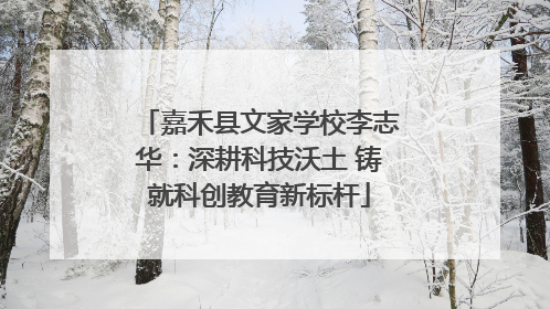 嘉禾县文家学校李志华：深耕科技沃土 铸就科创教育新标杆